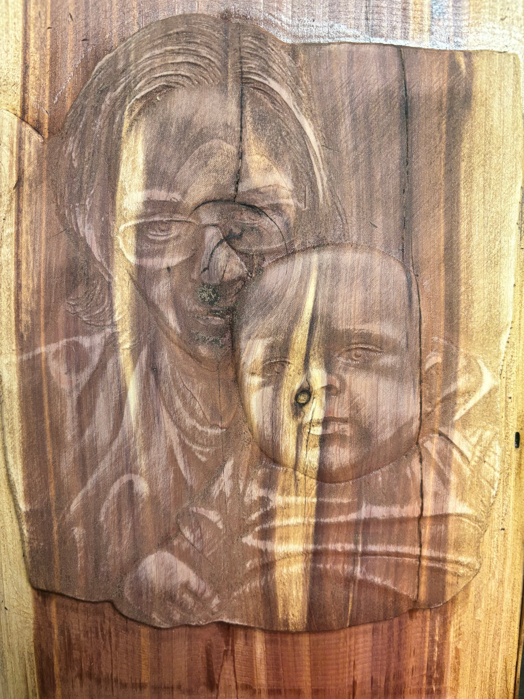 Customized Photo Cedar Plaque