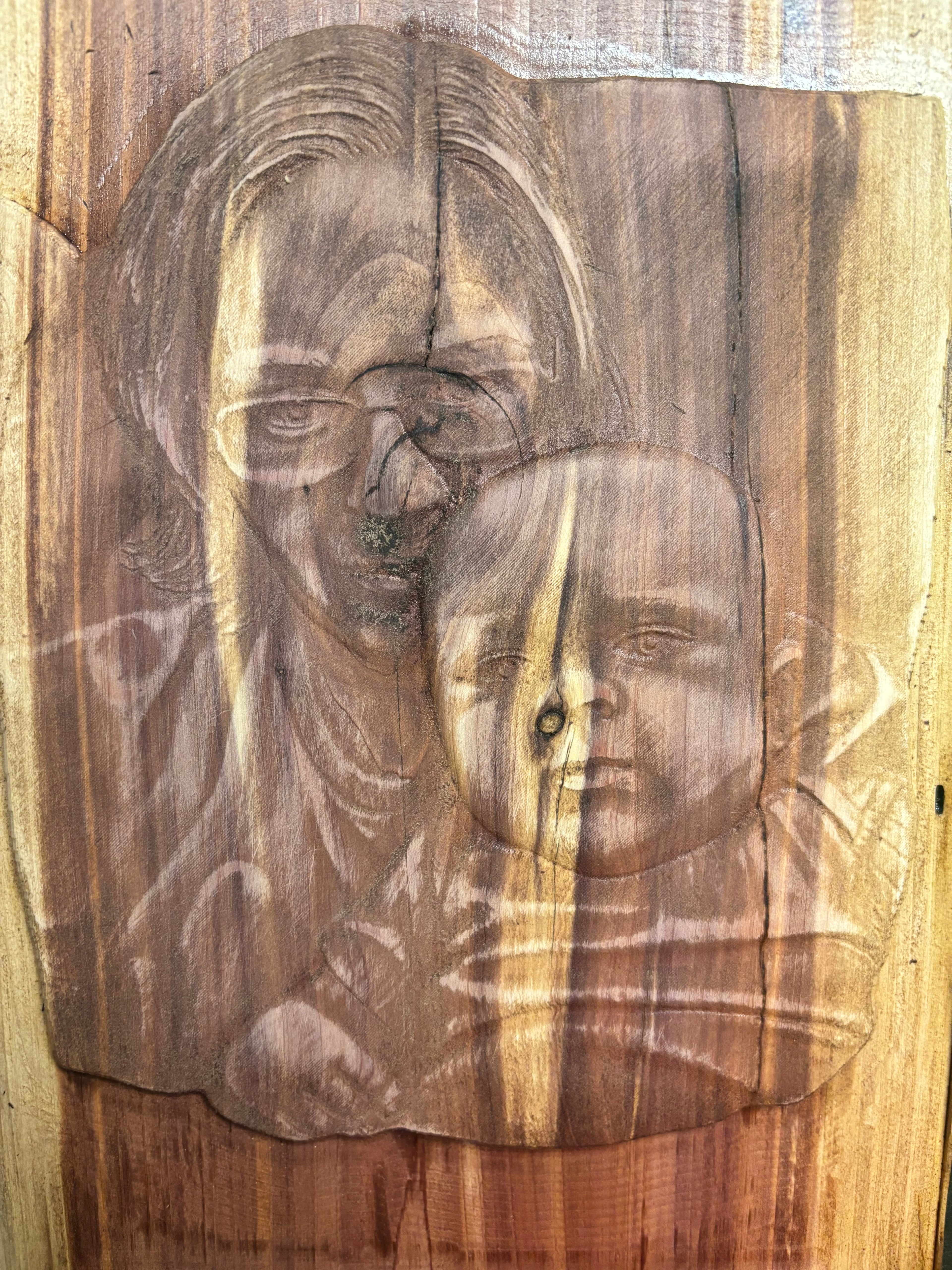 Customized Photo Cedar Plaque