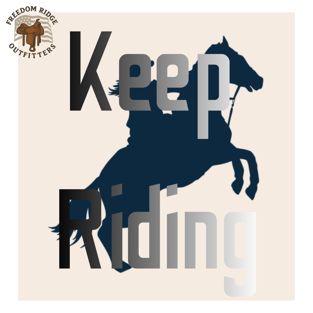 Keep Riding Western Printable * Cowgirl Hat & Boots Line Art * Country Motivational Wall Decor