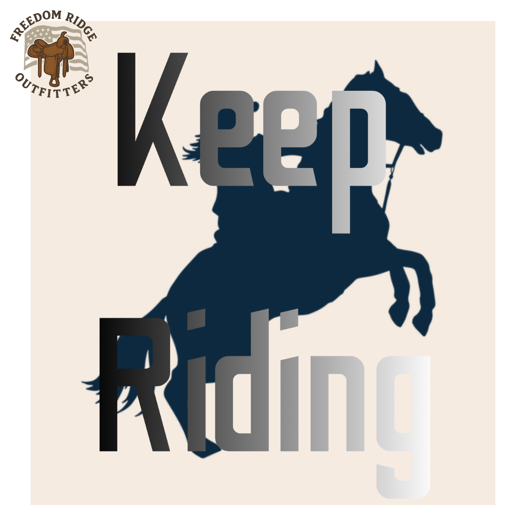 Keep Riding Western Printable * Cowgirl Hat & Boots Line Art * Country Motivational Wall Decor