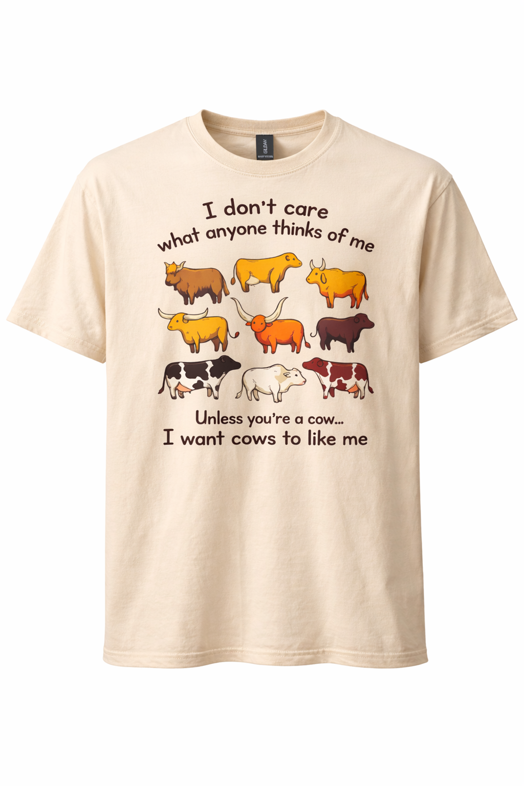 I want Cows to Like Me T-shirt -- Funny Western Cow Graphic Tee